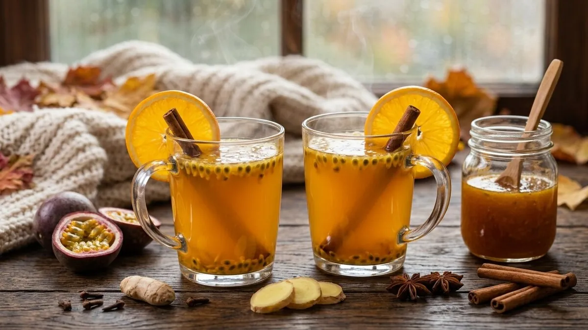 Passiflora Çayı Tarifi Zencefil ve Tarçınlı Ev Yapımı Sıcak Çarkıfelek İçeceği - Altunflora